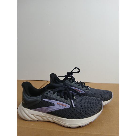 USED Brooks Women’s Anthem 6 Running Shoe - Ebony/Lavender/Copper - 6 Medium - Picture 3 of 5